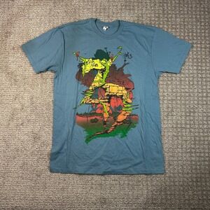 Alstyle Ultimate Mens Graphic T-Shirt Blue Hook 8 Surreal Art Size Large